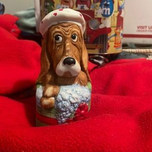 🎁🐶Vintage Jasco Basset Hound Christmas Bell 4.5"